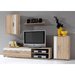 Mobilier pentru living, alb/stejar sonoma, ASOLE